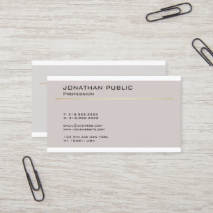Carte De Visite Design moderne créatif minimaliste Plaine tendance
