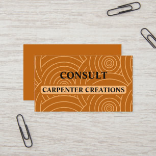 Carte De Visite Design moderne de menuiserie professionnelle