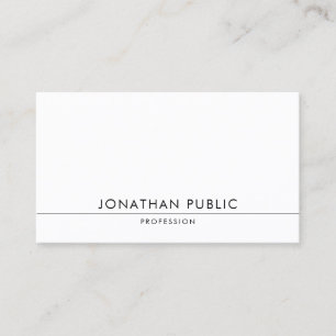 Carte De Visite Design moderne élégant Design minimaliste tendance