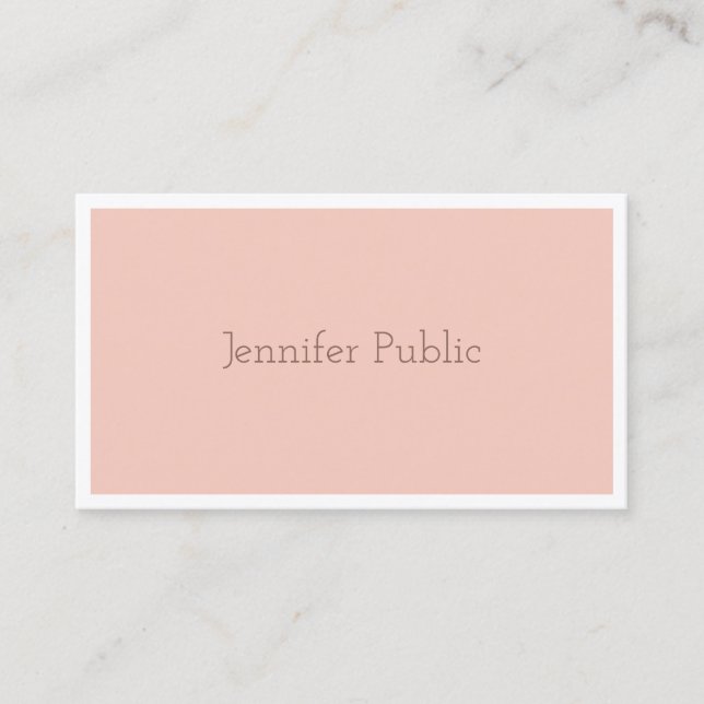 Carte De Visite Design moderne élégant Luxe sobre (Devant)