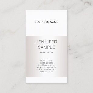 Carte De Visite Design moderne élégant Silver Design professionnel