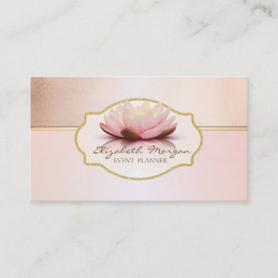Carte De Visite Design Moderne, Frame Lotus Flower