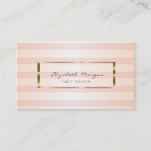 Carte De Visite Design Moderne Gratté, Cadre Or