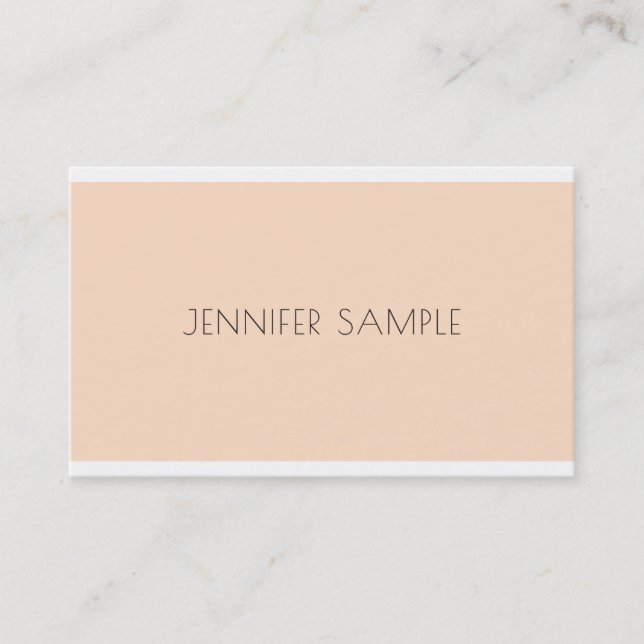 Carte De Visite Design moderne minimaliste créatif Luxe tendance (Devant)