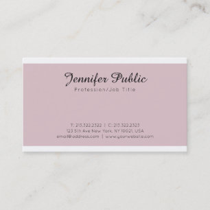 Carte De Visite Design moderne moderne moderne propre classique De