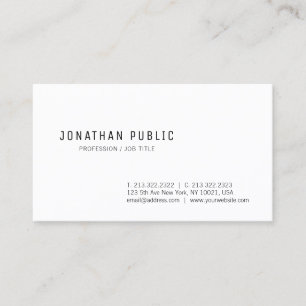 Carte De Visite Design moderne moderne propre élégant tendance