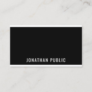Carte De Visite Design moderne noir blanc minimaliste tendance chi