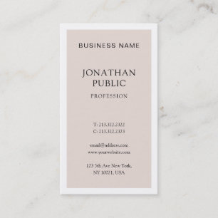 Carte De Visite Design moderne professionnel élégant Design élégan