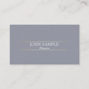 Carte De Visite Design moderne professionnel Gris Or élégant