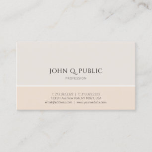 Carte De Visite Design moderne simple élégant Harmonie des couleur