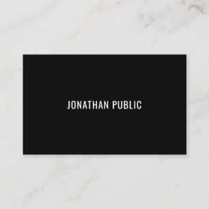 Carte De Visite Design moderne Smart Design noir blanc Modèle tend