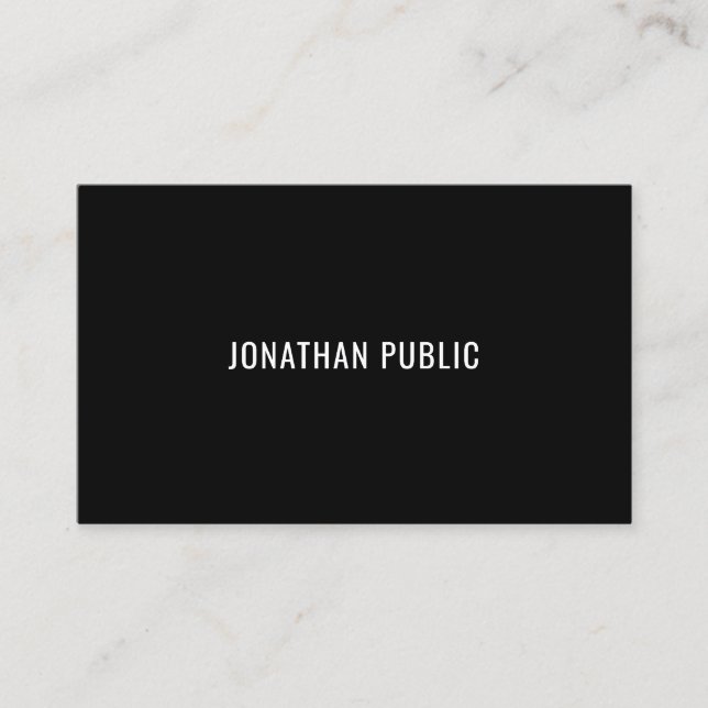 Carte De Visite Design moderne Smart Design noir blanc Modèle tend (Devant)