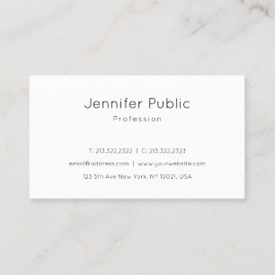 Carte De Visite Design moderne tendance élégant élégant élégant él