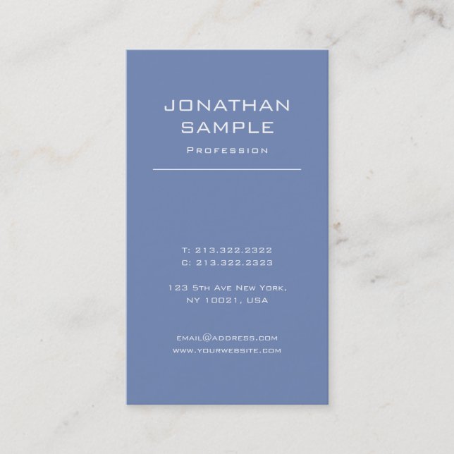 Carte De Visite Design moderne tendance Elégant Simple Luxe simple (Devant)