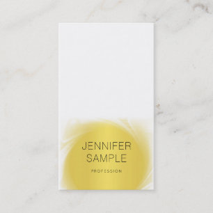 Carte De Visite Design or glamour professionnel Plain moderne