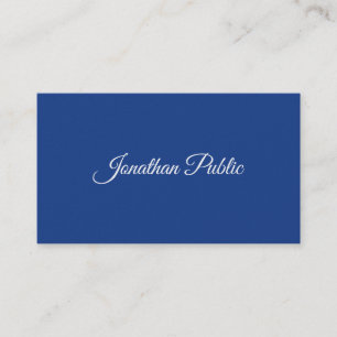Carte De Visite Design professionnel élégant de calligraphie luxe