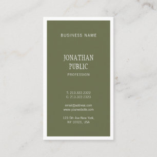Carte De Visite Design professionnel élégant Design moderne simple