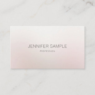 Carte De Visite Design professionnel élégant Moderne Plaine Luxe