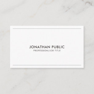 Carte De Visite Design professionnel Élégant Moderne Propre Plaque