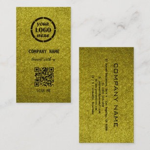 Carte De Visite Design professionnel élégant Olive Code QR moderne