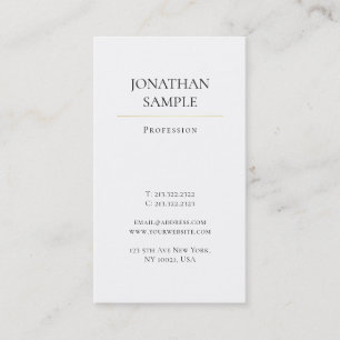 Carte De Visite Design professionnel minimaliste moderne élégant