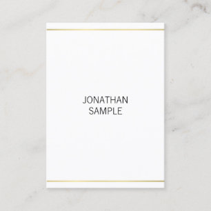 Carte De Visite Design professionnel moderne or look élégant desig