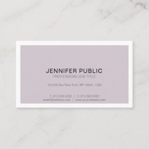 Carte De Visite Design professionnel moderne sophistiqué Simple