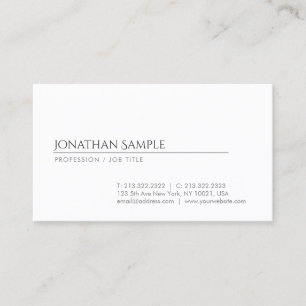 Carte De Visite Design propre et créatif Professionnel Design élég