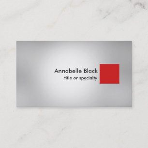 Carte De Visite Design Red Grey moderne Unique tendance Profession
