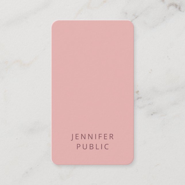 Carte De Visite Design simple Elégant Couleurs tendance Modèle mod (Devant)