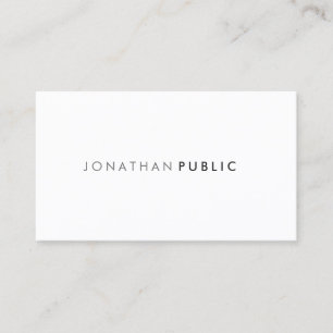 Carte De Visite Design simple élégant Moderne Professionnel Plat