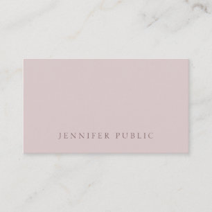 Carte De Visite Design Simple Moderne Élégant Couleur Modèle Chic