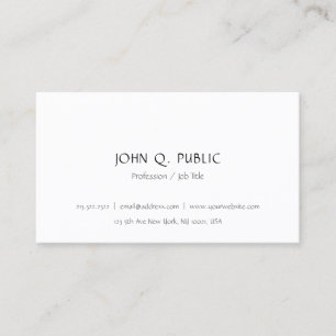 Carte De Visite Design Simple Moderne Minimaliste Modèle tendance