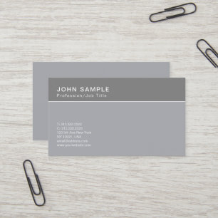Carte De Visite Design simple professionnel Couleurs classiques Ha