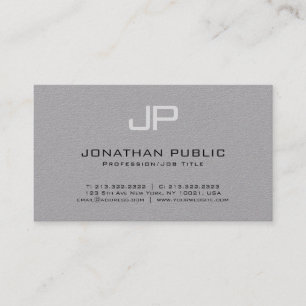 Carte De Visite Design tendance Elégant Monogramme Simple Luxe sim