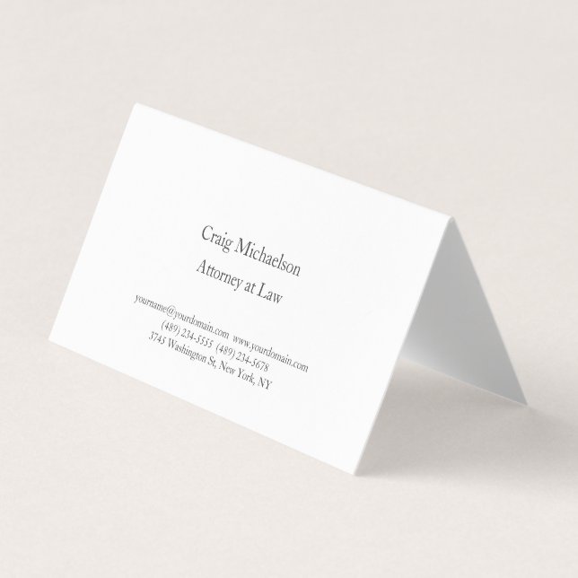 Carte De Visite Design tendance minimaliste simple (Devant)