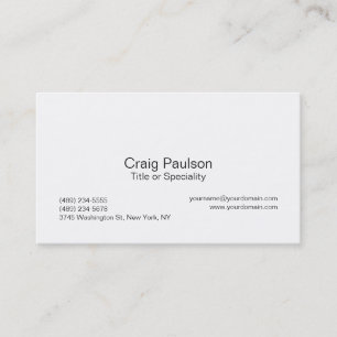 Carte de visite design tendance noir blanc