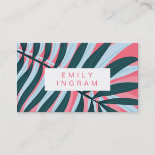 Carte De Visite Design turquoise moderne et moderne