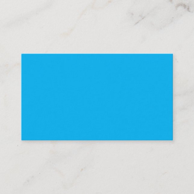 Carte De Visite Design Your Own Solid Sky Blue (Devant)