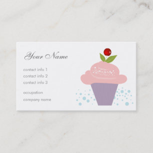 Carte De Visite Dessert de cerise