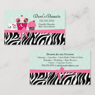 Carte De Visite Desserts de boulangerie