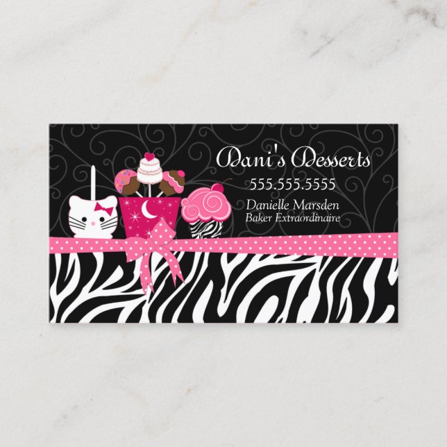 Carte De Visite Desserts de boulangerie (Devant)