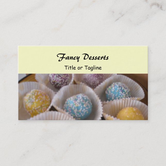 Carte De Visite Desserts soignés (Devant)
