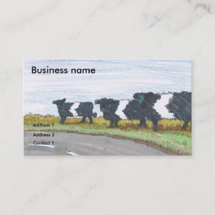 Carte De Visite Dessin animé de virage serré sur la route