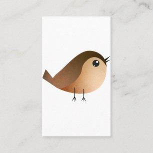 Carte De Visite Dessin d'Oiseau de Bruant