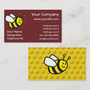Carte De Visite Dessin sur les abeilles