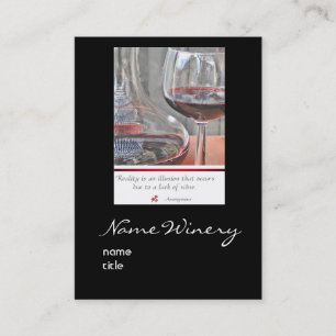 Carte de visite d'établissement vinicole