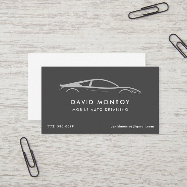 Carte de visite Détail Auto Mobile (Devant/Arrière en situation)