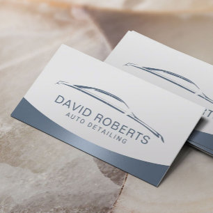 Carte De Visite Détail automatique Lavage de voiture Automotive Bl