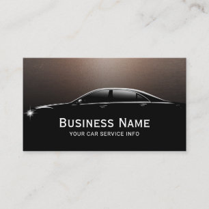 Carte De Visite Détail Automobile Automotive Faux Metallic